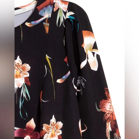 H&M Orchid Floral Dress Size 8 - Picture 4 of 13